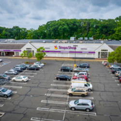 Busy Shopping Center in Bridgeport